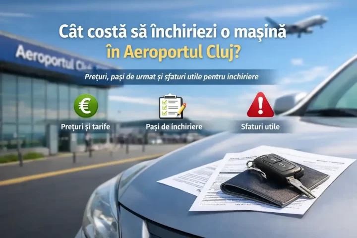 Cât costă închirierea unei mașini în Aeroportul Cluj – prețuri, pași și sfaturi utile